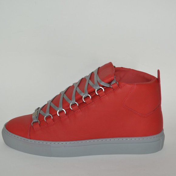 NEW BALENCIAGA HITOP LEATHER SNEAKERS US 6 EU 39 MENS - Picture 4 of 9